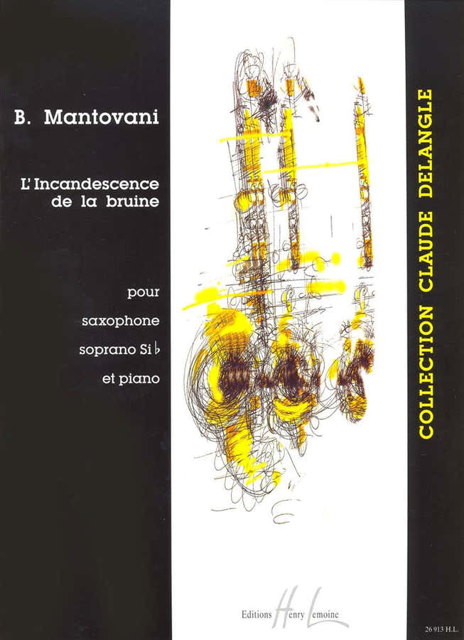 MANTOVANI BRUNO - De gloed van motregen - Saxofoon Bes Piano