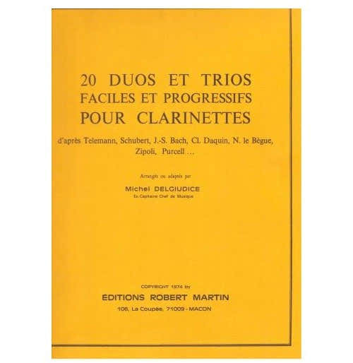 Robert Martin Del Giudice M. - Vingt Duos et Trios Faciles et Progressifs