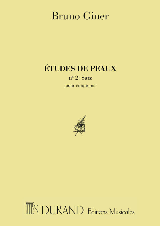 GINER B. - ETUDES DE PEAUX N. 2: SATZ - PERCUSSIONS