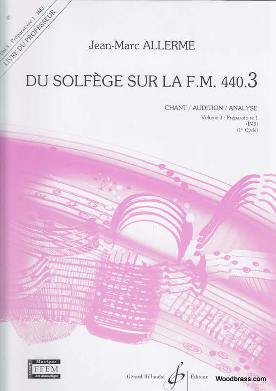 Allerme JEAN-marc - Solfège op FM 440.3 Zang / Gehoortraining / Analyse (docent)