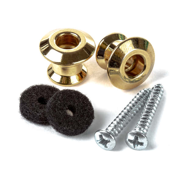 Dunlop STRAPLOK DUAL DESIGN GOLD (SET OF 2)