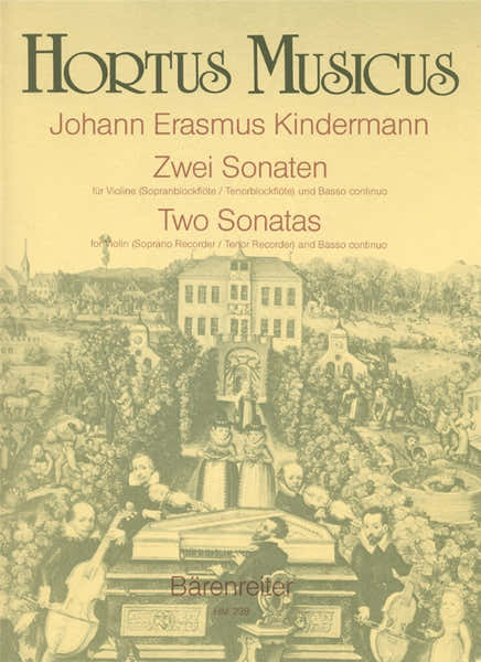 Barenreiter Kindermann Johann Erasmus - 2 Sonates - Violon & Basse Continue