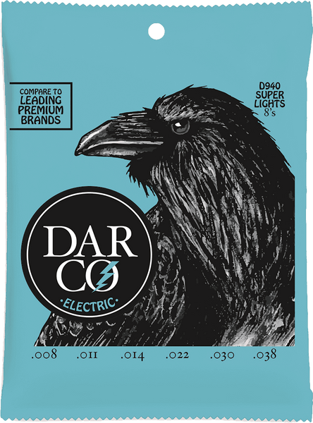 Darco NICKEL WOUND ELECTRIC STRINGS D940 SUPER LIGHT 8-38 SET