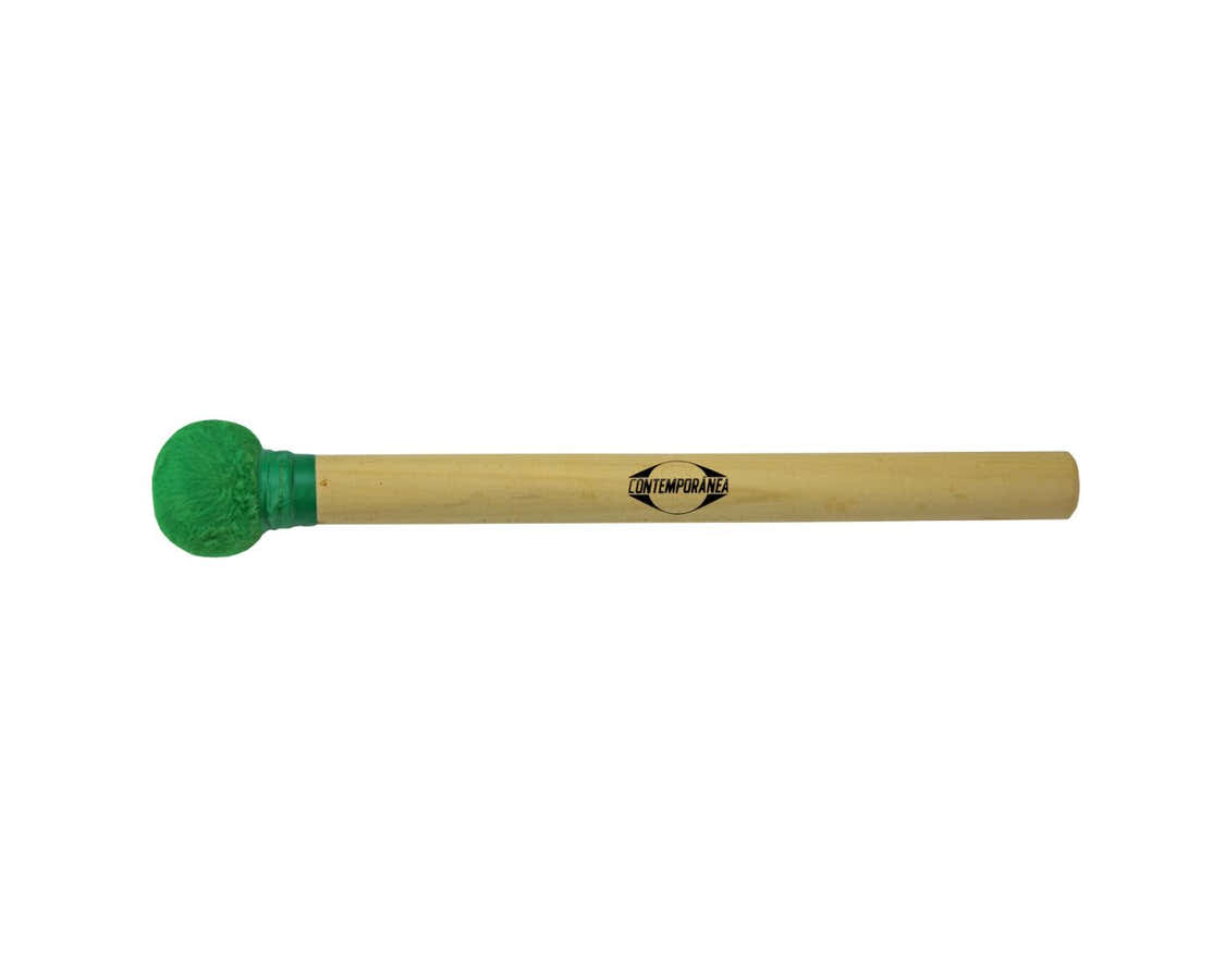 C-BS09G Surdo-Mallet Groen Hout Kleine Kop 30Cm