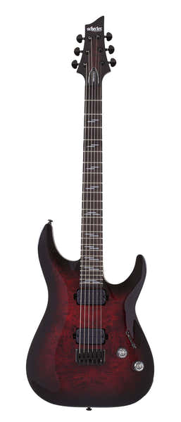 Schecter Omen 6 Elite Zwarte Kers Burst