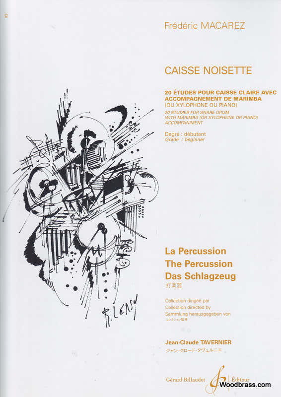 Macarez Frederic - CAISSE-noisette - Kleine trom en marimba (xylofoon)