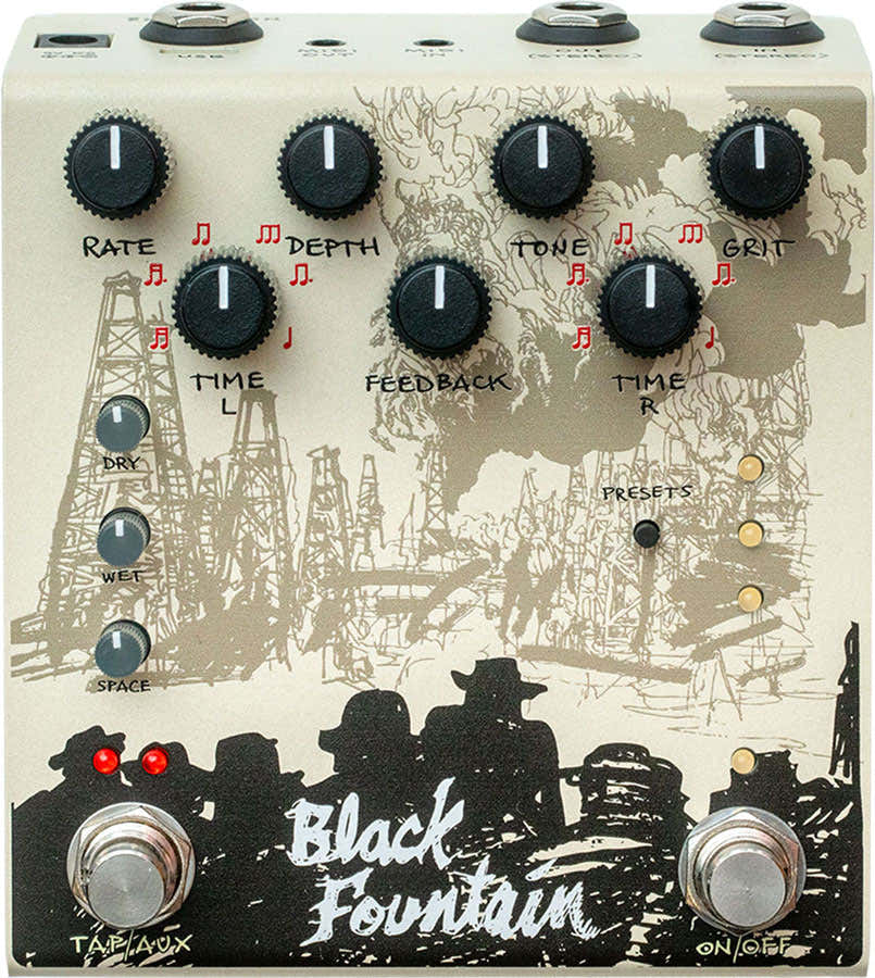 Black Fountain Stereo Cream - Oil Can Delay
