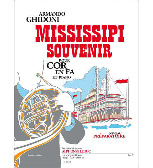 GHIDONI ARMANDO - MISSISSIPI SOUVENIR - HOORN IN F EN PIANO