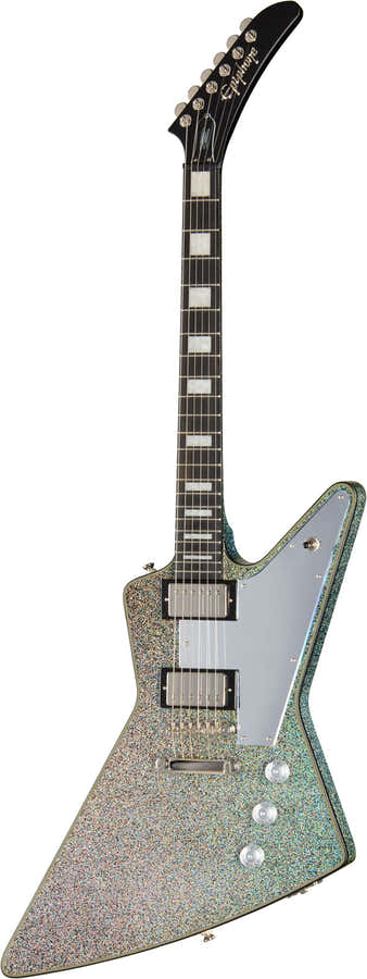 Explorer Custom Signature Lzzy Hale Zwarte Diamant Holografische Glans IBG