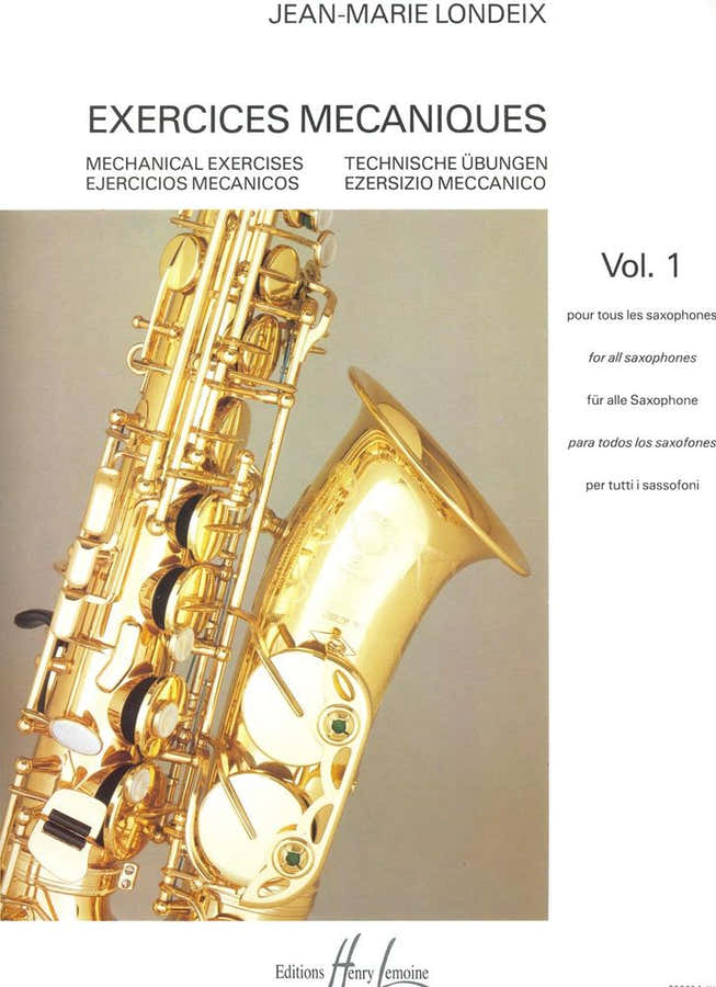 Londeix JEAN-marie - Exercices Mécaniques Vol.1 - Saxofoon