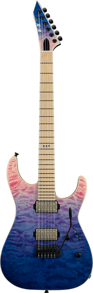 ESP E-Ii M-Ii Hipshot Tremolo Qm Indigo-paarsverloop