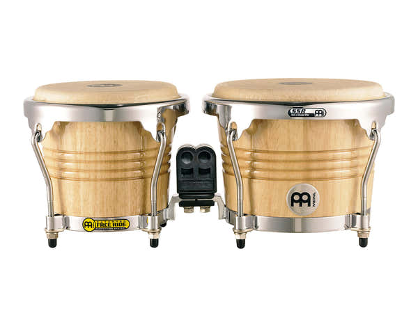 Meinl MARATHON EXCLUSIVE SERIES (DE PATENT) FWB200 WOOD BONGO 6 3/4 MACHO AND 8 HEMBRA NATURAL