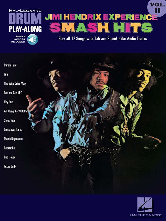 Hendrix Jimi - Drum Play Along Vol.11 - Smash Hits + Audio En Ligne