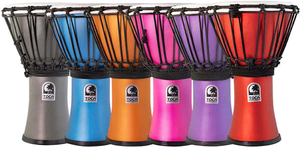 Toca Djembé Freestyle Colorsound Mat Tfcdj-7Mtpk Set - 6 Stuks