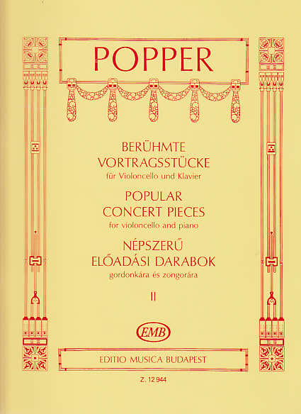 EMB (Editio Musica Budapest) Popper D. - Popular Concert Pieces 2 - Violoncelle et Piano
