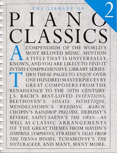 Wise Publications Library Of Piano Classics Vol.2