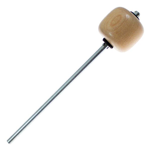 Danmar 305 - Pedaalbeater GC - Esdoorn - Verchroomde stang - Gebogen voor dubbel pedaal