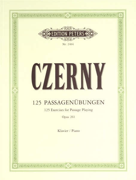 Edition Peters Czerny Carl - 125 Exercises For Passage Playing - Piano