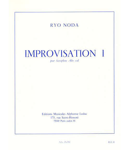 Leduc Noda Ryo - Improvisation 1 - Saxophone Alto Seul