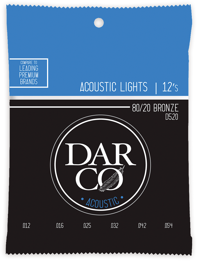 ACOUSTIC STRINGS 80/20 BRONZE DARCO ACOUSTIC LIGHT SET 80/20