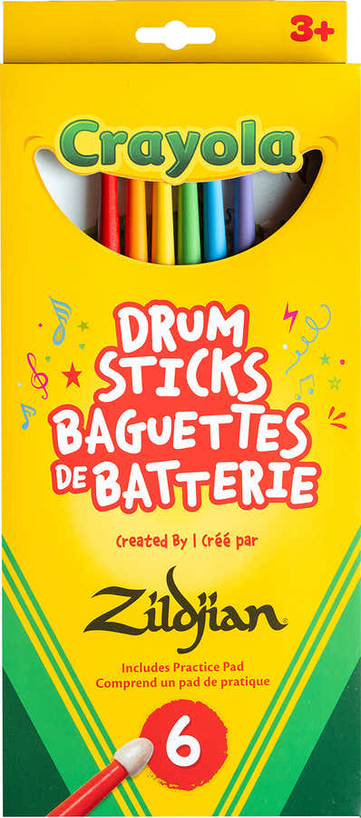 ZKIDS Pack Crayola 6 Drumstokken + pad