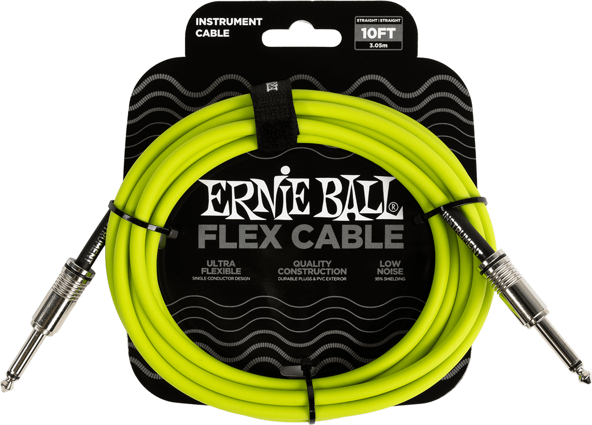 Instrumentkabels Flex Jack/jack 3M Groen