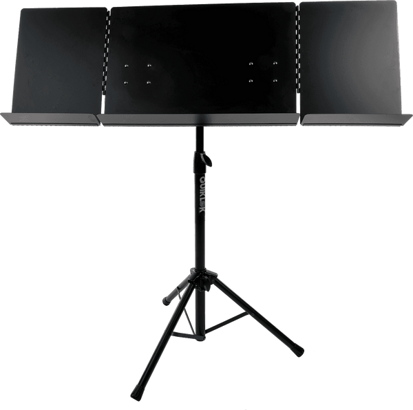 Quiklok MS320 ORCHESTRA STAND 3 PAGES BLACK