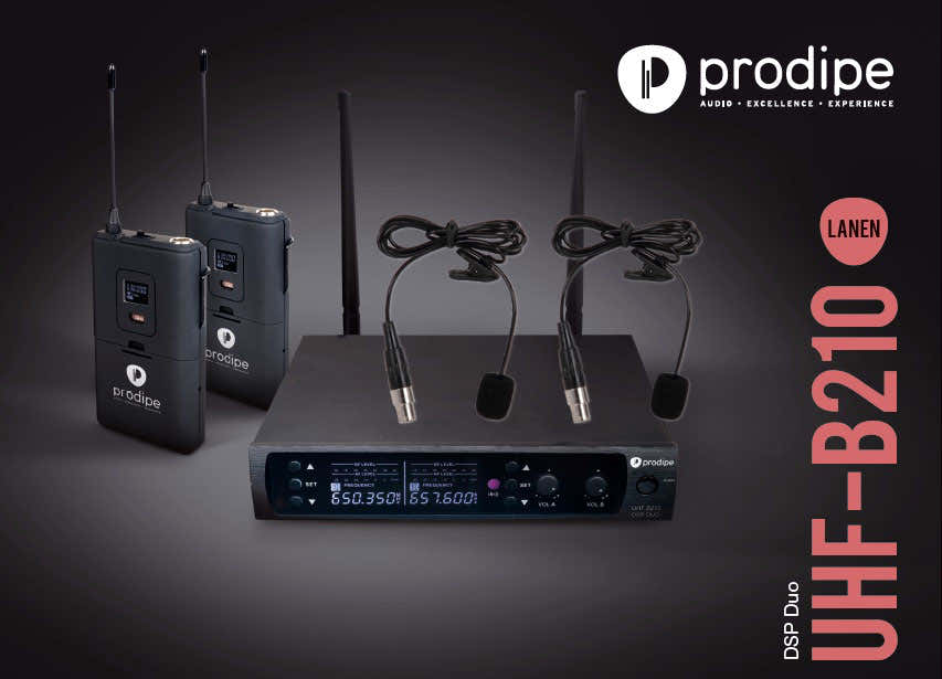UHF B210 DSP LAVALIER DUO