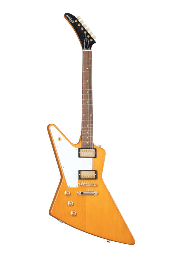 Explorer Korina 1958 + Koffer Aged Natural LH Ibgcs Gereviseerd