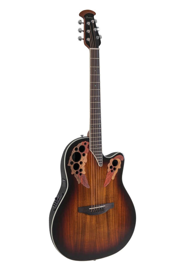 Elektro-Akoestische Gitaar Celebrity Elite Plus Super Shallow Koa Burst