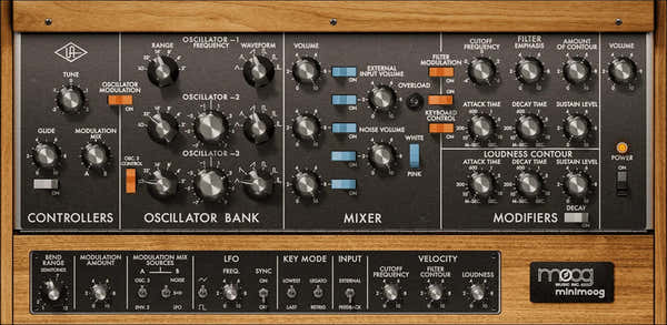 Universal Audio UAD Moog Minimoog