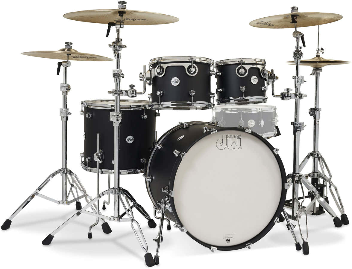 DW Design stage 22" 4 Ketels Satijnzwart