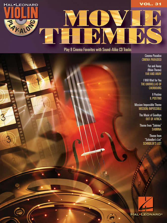 VIOLIN PLAY ALONG VOLUME 31 MOVIE THEMES + AUDIO TRACKS - VIOLIN