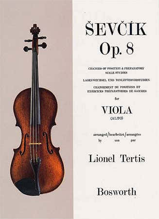 SEVCIK - Etudes OP.8 Positiewisseling - Altviool