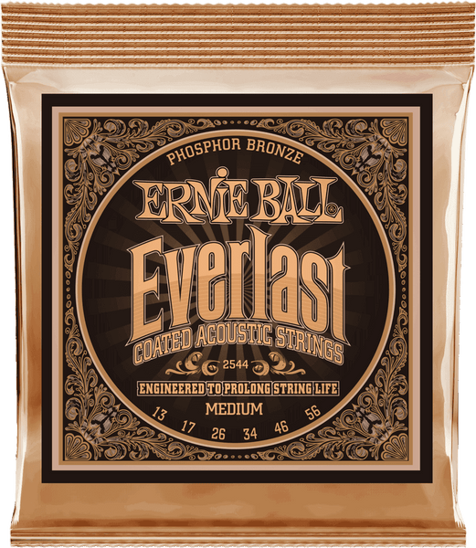 Ernie Ball EVERLAST COATED ACOUSTIC PHOSPHORE BRONZE MEDIUM 13-56 2544