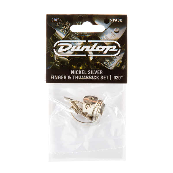 Dunlop 5 x 0,020in Fingerpick Nickel