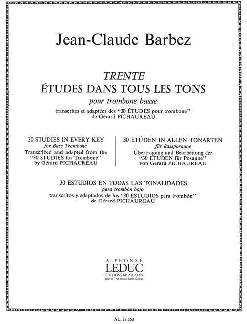 30 Etudes Dans Tous Les Tons