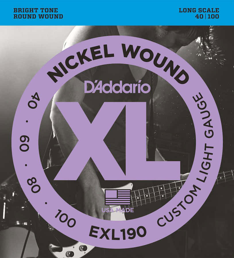 EXL190 Nikkel omwonden lange mensuur custom licht 40-100