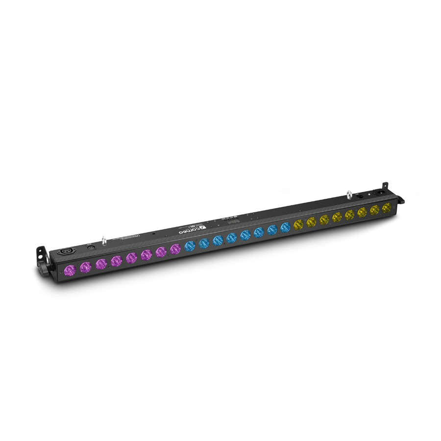 TRIBAR 400 IR - TRICOLOR LED BAR (RGB) 24 X 3 W BLACK BOX MET INFRAROOD AFSTANDSBEDIENING