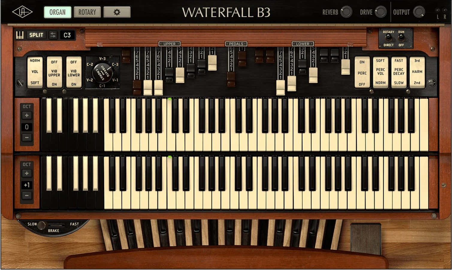 UAD Waterfall B3-orgel