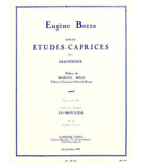 Leduc Bozza E. - 12 ETUDES-caprices - Saxophone