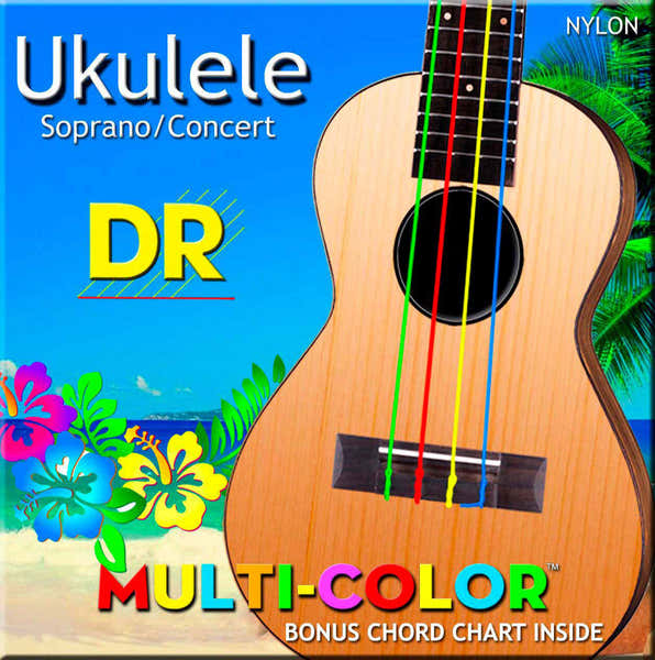 Dr Strings Umcsc Ukelele Veelkleurig sopraan/concert