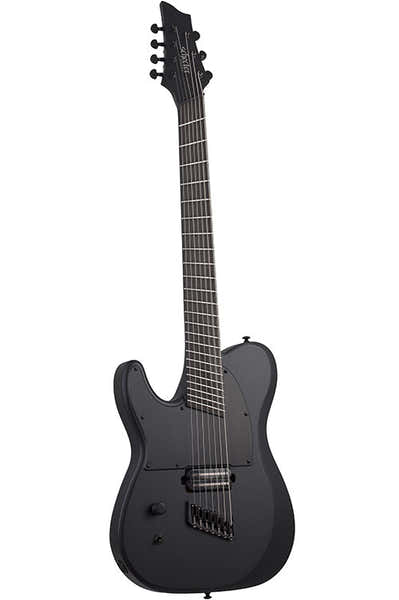Schecter Pt-7 Zwart Multiscale Ops Lh Satijn zwart Open poriën