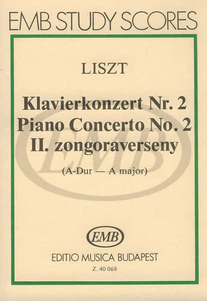 EMB (Editio Musica Budapest) Liszt Franz - Piano Concerto N°2 - Study Score