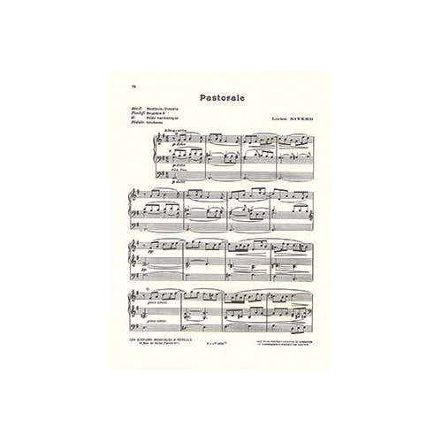 NIVERD LUCIEN - PASTORALE - ORGUE
