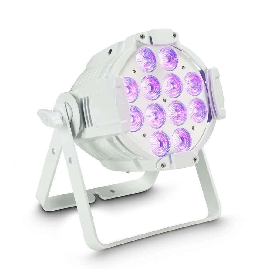 Studio PAR 64 CAN RGBWA + UV 12 W WH - PAR-projector 12 W LED RGBWA + UV 12 W Witte Behuizing