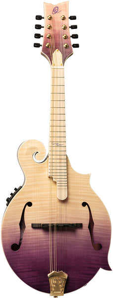 Ortega Americana F-Style Mandoline + Croco-leren koffer