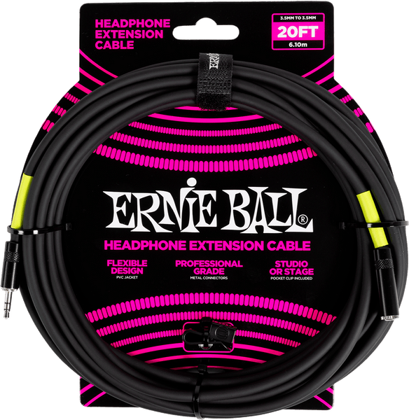 Effects Stereo Mini-Jack Naar Mini-Jack Verlengkabel 6M Zwart