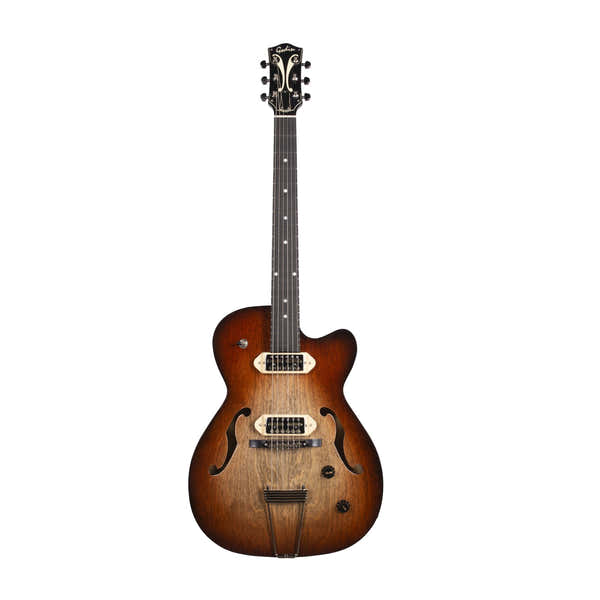 Godin 5Th Ave Tl Vintage Burst Hg Gold Foil Dogear