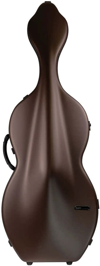 Cellokoffer 4/4 Hightech Snoepje + Wielen - Bruin/Zwart